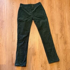 DKNY Women's Dark Green Vintage Corduroy Pants